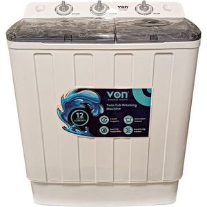 VON VALS-75BWY Twin Tub Wahing Machine - 7.5KG